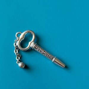 5/$25 Silver Tone Key Pendant with Chain